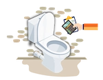 Toilet / flush cistern